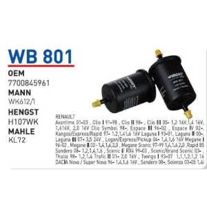 Wb817/1 Oem 16400-4EA1B Renault kadjar 1,5 1,6 dci Otomobil yakıt
