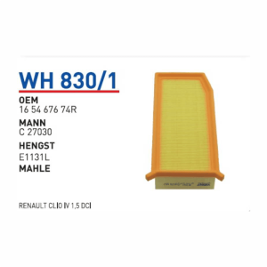 WH 830/1 OEM 165467674R HAVA FİLTRESİ