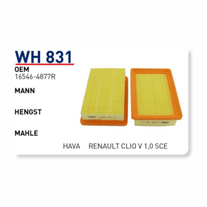 WH 831 OEM 16546-4877R HAVA FİLTRESİ