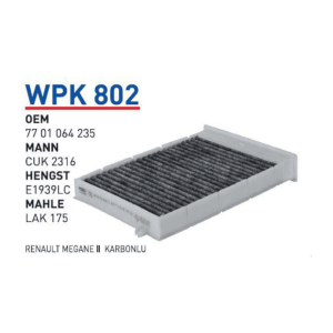 WPK 802 OEM 7701064235 POLEN FİLTRESİ KARBONLU
