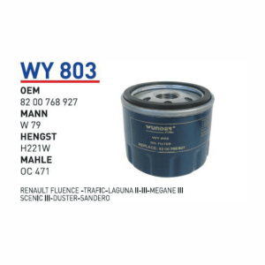 WY 803 OEM 8200768927 YAĞ FİLTRESİ