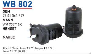 WB 802 OEM 7701061577 YAKIT FİLTRE MAZOT