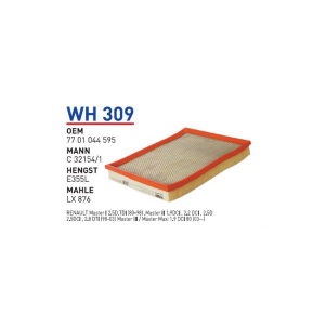 Wh309 Oem 7701044595 Renault master opel movano Otomobil hava filtre air filter