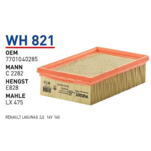 Wh821 Oem 7701040285 Renault laguna l Otomobil hava filtre air filter