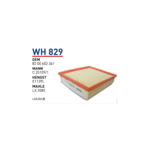 Wh829 Oem 8200602361 Renault laguna III Otomobil hava filtre air filter