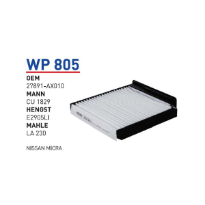 Wp805 Oem 27891-AX010 Renault clio III Otomobil polen filtre pollen filter