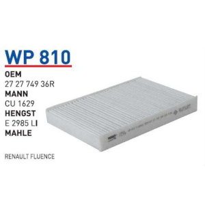 Wp810 Oem 272774936R Renault fluence Otomobil polen filtre pollen filter