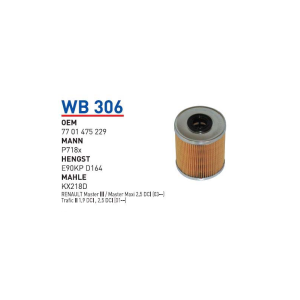Wb306 Oem 7701475229 Renault master III master maxi Otomobil yakıt filtre dizel fuel filter diesel