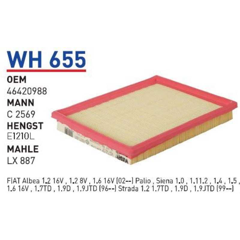 Wh655 Oem 46420988 Fiat palio 96 siena 97 strada 99 Otomobil hava filtre air filter