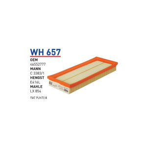 Wh657 Oem 46552777 Fiat punto II Otomobil hava filtre air filter