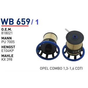 Wb659/1 Οem 818021 Fiat doblo 500 L Otomobil yakıt filtre dizel fuel filter diesel