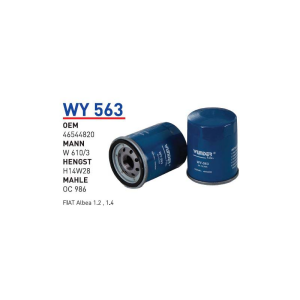 Wy563 Oem 46544820 Fiat albea Otomobil yağ filtre oil filter