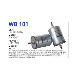 Wb101 Oem 1J0201511A Volkswagen passat golf IV bora Otomobil yakıt filtre benzin fuel filter gasoline