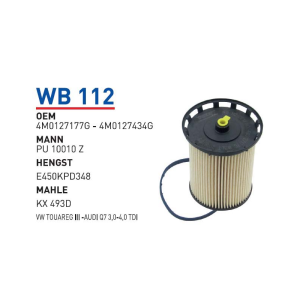 Wb112 Oem 4M0127177G Volkswagen touareg audi Otomobil yakıt filtre dizel fuel filter diesel
