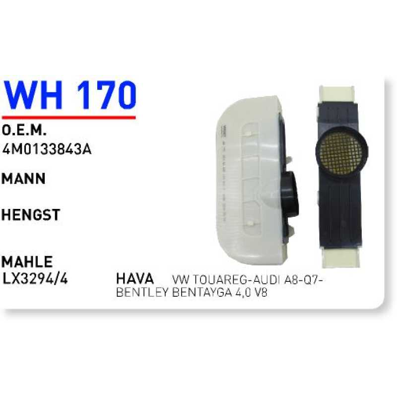 Wh170 Oem 4M0133843 A Volkswagen touareg-audi A8-Q7 bentley bentayga Otomobil hava filtre air filter