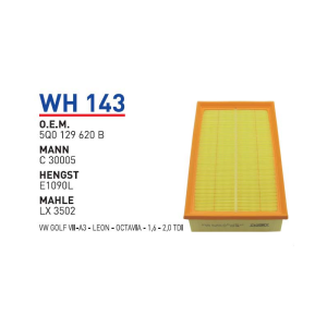 Wh143 Oem 5Q0129620 B Volkswagen golf leon octavia Otomobil hava filtre air filter