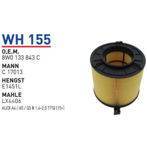 Wh155 Oem 8W0133843C Volkswagen audi A4/A5/Q5 Otomobil hava filtre air filter