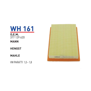 Wh161 Oem 377129620 Volkswagen paratti̇ Otomobil hava filtre air filter