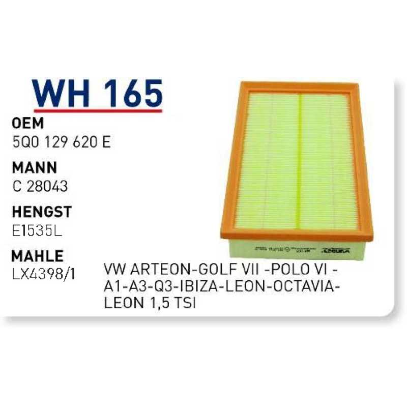 Wh165 Oem 5Q0129620 E Volkswagen arteon golf polo Ibiza Otomobil hava filtre air filter