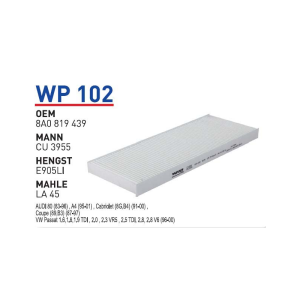 Wp102 Oem 8A0819439 Volkswagen passat audi cabriolet Otomobil polen filtre pollen filter