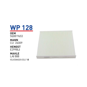 Wp128 Oem 5Q0819653 Volkswagen golf VII Otomobil polen filtre pollen filter