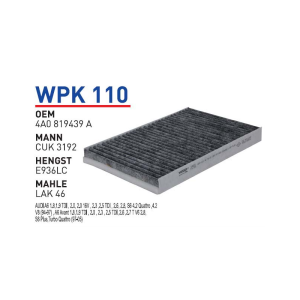 Wpk110 Oem 4A0819439 A Volkswagen audi̇ A6 Otomobil polen filtre pollen filter