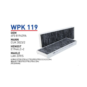 Wpk119 Oem 4F0819439 A Volkswagen audi̇ A6 Otomobil polen filtre pollen filter