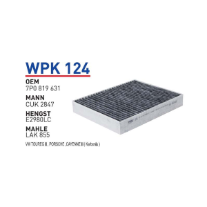Wpk124 Oem 7P0819631 Volkswagen touareg porsche cayenne Otomobil polen filtre pollen filter