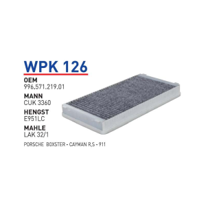 Wpk126 Oem 99657121901 Volkswagen porsche boxster cayman Otomobil polen filtre pollen filter