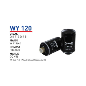 Wy120 Oem 06J115561B Volkswagen golf passat cc scirocco eos Otomobil yağ filtre oil filter