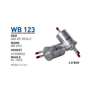 Wb123 Oem 6Q0201051A-C Volkswagen golf V Otomobil yakıt filtre benzin fuel filter gasoline