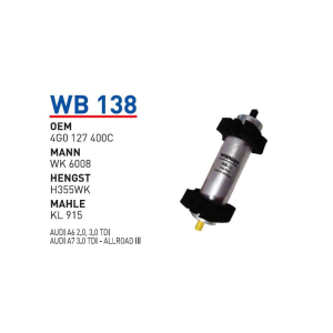 Wb138 Oem 4G0127400C Volkswagen audi A6 audi A7 Otomobil yakıt filtre dizel fuel filter diesel