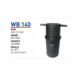 Wb140 Oem 2H0127401 Volkswagen crafter spri̇nter Otomobil yakıt filtre dizel fuel filter diesel