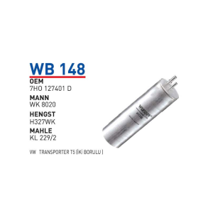 Wb148 Oem 7HO127401 D Volkswagen transporter T5 Otomobil yakıt filtre dizel fuel filter diesel