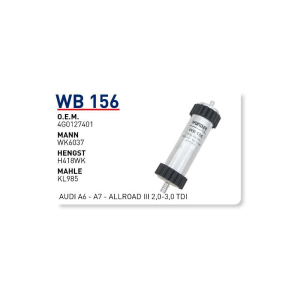 Wb156 Oem 4G0127401 Volkswagen audi A6 A7 allroad Otomobil yakıt filtre dizel fuel filter diesel
