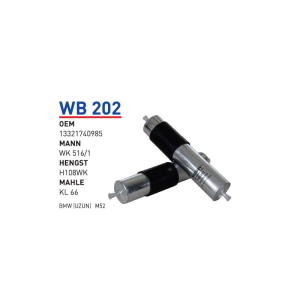 Wb202 Oem 13321740985 BMW E 36 E46 96-01 M52 Otomobil yakıt filtre benzin fuel filter gasoline