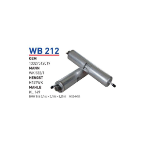 Wb212 Oem 13327512019 BMW E46 3.16Tİ 3.18Tİ 3.25 Tİ M52-M54 Otomobil yakıt filtre benzin fuel filter gasoline