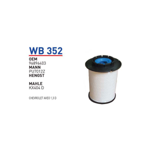Wb352 Oem 96896403 Chevrolet aveo Otomobil yakıt filtre dizel fuel filter diesel