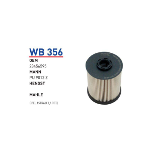 Wb356 Oem 23456595 Opel astra K Otomobil yakıt filtre dizel fuel filter diesel