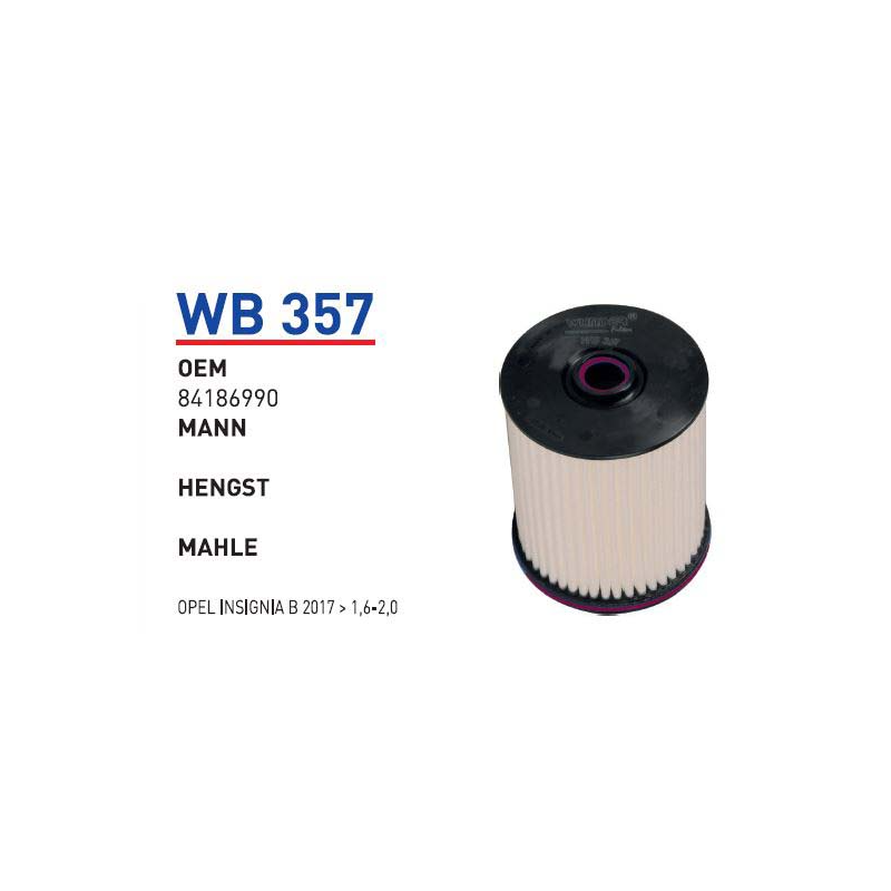 Wb357 Oem 84186990 Opel insignia В Otomobil yakıt filtre dizel fuel filter diesel