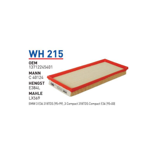Wh215 Oem13712245401 BMW E36 318 TDS COMPACT M41 Otomobil hava filtre air filter