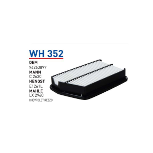 Wh352 Oem 96263897 Chevrolet rezzo Otomobil hava filtre air filter