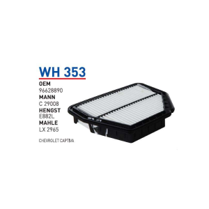 Wh353 Oem 96628890 Chevrolet captiva Otomobil hava filtre air filter