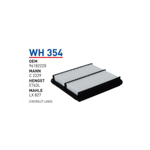 Wh354 Oem 96182220 Chevrolet lanos Otomobil hava filtre air filter