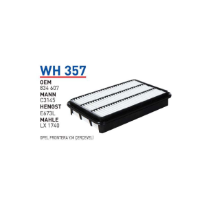 Wh357 Oem 834607 Opel frontera Otomobil hava filtre air filter