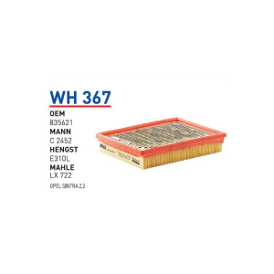 Wh367 Oem 835621 Opel sintra Otomobil hava filtre air filter