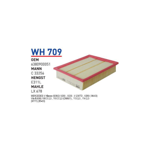 Wh709 Oem 6380900051 Mercedes Vito I 108D 108 CDİ 110 D 110 CDİ 112 CDİ Otomobil hava filtre air filter