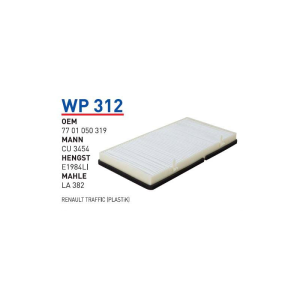Wp312 Oem 7701050319 Opel vivaro Otomobil polen filtre pollen filter