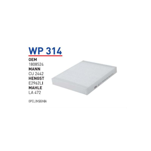 Wp314 Oem 1808524 Opel insignia Otomobil polen filtre pollen filter