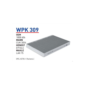 Wpk309 Oem 1808606 Opel astra H Otomobil polen filtre pollen filter